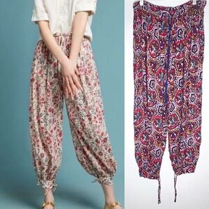 Antik Batik Harem Pants Floral Sam Print Sz S